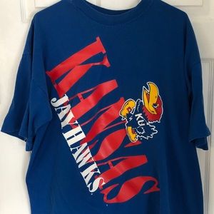Vintage Kansas Jayhawk Dodger Mens Shirt